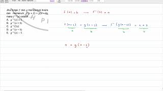 Eps 25  Pengetahuan Kuantitatif Menentukan fungsi invers dari fx dan gx  Tanya Matematika [upl. by Iddo]