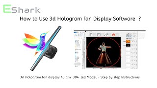 How to use 3d hologram software and edit display content for 3D hologram fan Free 3d hologram video [upl. by Maighdiln]