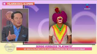 Platanito se disculpa públicamente por chiste de Debanhi Escobar  Sale el Sol [upl. by Dier]