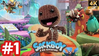 Sackboy A Big Adventure  Gameplay Walkthrough  Part 1 4K 60FPS PS5 No Commentary [upl. by Noyes208]