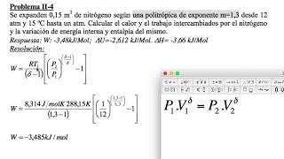 Termodinámica Serie 2 Ejercicio 4 [upl. by Siramay170]