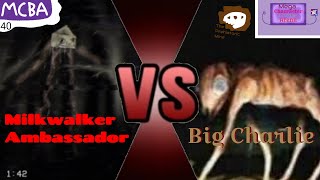 Mega Character Battle Arena Season 3 Ep 40 Milkwalker Ambassador VS Big Charlie [upl. by Annhej]