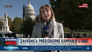 Euronews Srbija u Vašingtonu Završnica predizborne kampanje u SAD [upl. by Adyela]