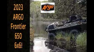 2023 ARGO Frontier 650 6x6 argos atv frontier braap sidexside fishing [upl. by Tsugua830]