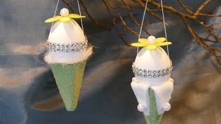 Frühlingsdeko  Osterdeko basteln – basteln mit Eiern  tinker spring decoration [upl. by Cleti459]