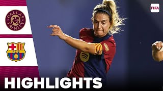 RESUMEN Barcelona VS Dallas Femenino  Hoy en vivo  HIGHLIGHTS [upl. by Wershba]