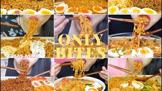 10 SASASMR Noodle Compilation  Bites Only  Sleep Aid [upl. by Aguie501]