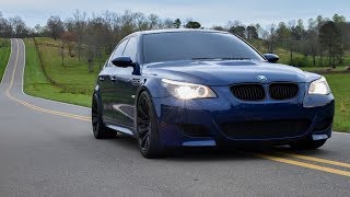 Bmw E60 M5 V10 exhaust  open country roads [upl. by Meaghan]