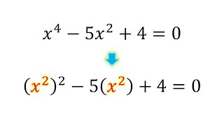 How to Solve Quartic Equation in Quadratic Form [upl. by Siouxie]