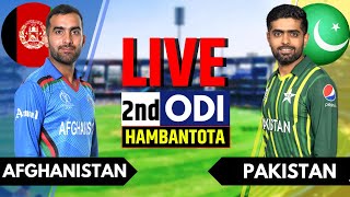 PAK vs AFG 2nd ODI Live Score amp Commentary  Pakistan vs Afghanistan Live  PAK vs AFG Live Match [upl. by Randal]