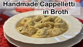 Handmade Cappelletti in Broth  Italian Food Easy Peasy by the Bellardinelli Sisters [upl. by Abihsot]