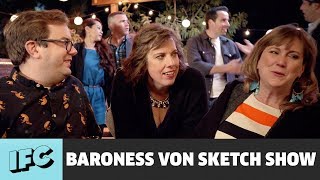 The Classic French Exit  Baroness von Sketch Show  IFC [upl. by Kirst]