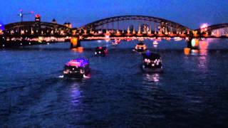 Lichter 2015  Schiffe auf dem Rhein [upl. by Tews339]