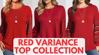 ❤️👚 Redefined Elegance Creative Red Sweatshirt Blouse Designs Inspired by Modlilly Collection [upl. by Ades]