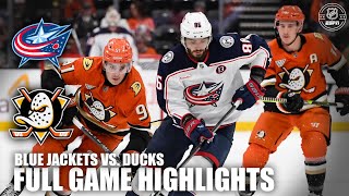 Columbus Blue Jackets vs Anaheim Ducks  Full Game Highlights  ESPN NHL [upl. by Lister471]