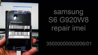 S6 G920W8 imei repair 3500000000000601 z3x [upl. by Rehprotsirhc910]