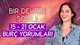 BİR DEVRİN SONU  15  21 Ocak Burç Yorumları  Astroloji Gurusu [upl. by Hatokad705]