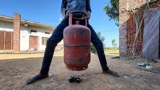 Diwali Sutli in Lpg Gass Cylinder  Testing Diwali Crackers [upl. by Masha]