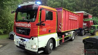 STADTALARM NACH UNWETTER MIT STARKREGEN  Feuerwehr Leichlingen amp THW im Dauereinsatz [upl. by Maroj819]