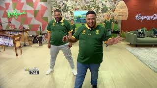 Superfan Jeremy shows off his Springbok Dance Moves [upl. by Ilime718]