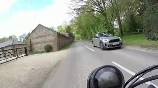 Honda CL500 ride out Along the Overton to Kingsclere Road B3051 24042024 [upl. by Egrog419]