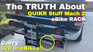 eBike Rack  WATCH Before You Buy QUIKR STUFF Mach 2 [upl. by Yartnoed428]