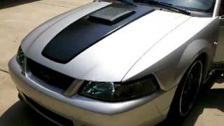 2004 mustang gt with mach 1 shaker hood walkaround and exhaust [upl. by Ueik]