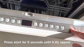 How to reset a Siemens dishwasher SN6… [upl. by Aelahs]