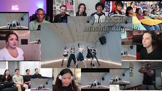 LE SSERAFIM 르세라핌 ‘CRAZY’ Dance Practice REACTION MASHUP [upl. by Ahsaek]