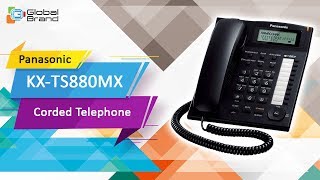 Panasonic KXTS880MX Corded Phone Integrated Telephone Set  Speed Dial Telephone  PABX [upl. by Adnerad295]