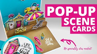 Make Your Own EASY Pop Up Scene Cards [upl. by Hallagan6]