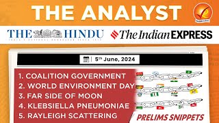 The Analyst 5th June 2024 Current Affairs Today  Vajiram and Ravi Daily Newspaper Analysis [upl. by Gnouhc]