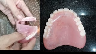 How to repair a broken dentureRepair a fractured dentureHow to repair amp clean complete Dentur [upl. by Karlan]