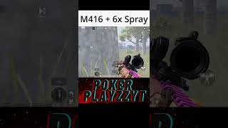 Recoil For M416  6x Scope Settings Tips For No Recoil [upl. by Eecram]