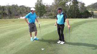 Chipping Tips from famous Australian Golfer Andre Stolz at Kooindah Waters [upl. by Nameerf]