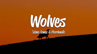 Selena Gomez  Wolves Lyrics ft Marshmello [upl. by Eanat280]