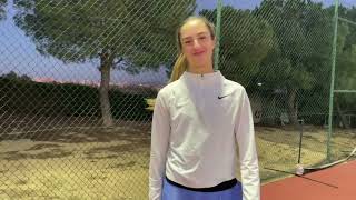 Isona Arnaus  College tennis recruiting video Fall 2024 [upl. by Aicilf528]