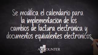 Cambios en el Calendario 2024 para implementación de factura electrónica y documentos equivalentes [upl. by Windy]