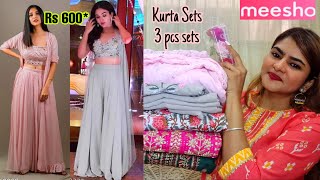 Meesho Latest Designer Kurta set haul Rs 460 to Rs 1400  Meesho New kurti haul  Partywear Kurti [upl. by Haase]