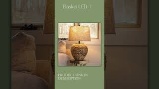 Banana leaf led table lamp Basket led table lamp Affordable table lamp Decor table lamp [upl. by Netta]