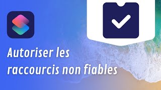 iOS 14 AUTORISER LES RACCOURCIS NON FIABLES • iPhone et iPad • Tutoriel [upl. by Isidora]