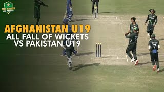 Fall of Afghanistan U19 Wickets against Pakistan U19  50Over TriSeries in Dubai 2024 [upl. by Emoraj]