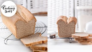 Sandwich Bread  Whole wheat sandwich bread with butter and yogurt  Sandwich Bread Recipe [upl. by Brooks]