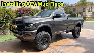 AEV Splash Guard Installation  Ram 2500 Cummins [upl. by Alys]