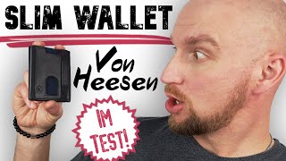 Von Heesen Slim Wallet Test ► Schlanke Geldbörse auf dem Prüfstand ✅  Wunschgetreu [upl. by Akihsar]