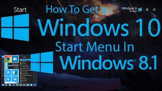 How To Get a Windows 10 Like\Style Start Menu In Windows 81 [upl. by Benedikta]