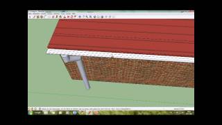 Dachrinne erstellen in google SketchUp [upl. by Oizirbaf]