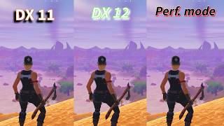 DX 11 vs DX 12 vs Performance Mode  Fortnite Chapter 5  RX 6650 XT [upl. by Stempson374]