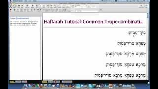 Haftarah Tutorial  All Combinations [upl. by Nrek]