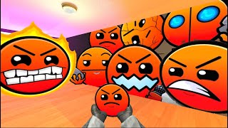 Saving Baby RedFace From Geometry Dash Emoji quotROCK IN THE GROUNDquot And Lobotomy Dash Nextbot Gmod [upl. by Henarat]